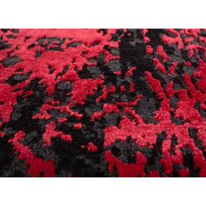 Alfombra Clásica Roja y Naranja de Lana y Seda de Bambú Anudada a Mano de Kavi, Rectángulo Grande con Patrón Abstracto para el Hogar y el Pasillo -Esk-662 - Product Image 3