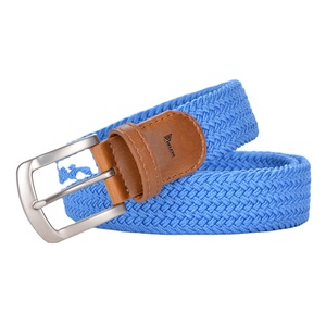 Men's Casual <b>Elastic</b> <b>Belt</b> Alloy Buckle Adjustable 110-130cm 3.5cm Width Custom Logo Eco-Friendly - Product Image 5