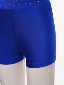 Tenue de danse et de patinage artistique pour filles de 6 à 16 ans, avec short et bandeau à nœud pour compétition de gymnastique, spectacle scolaire - Product Image 5