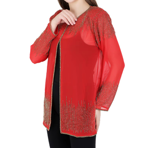 Sexy Night Party Wear Vestido corto Estilo Elegante Chaqueta de lentejuelas Mujer Ropa Noche Vacaciones Fiesta Wear Vestido Mano Con cuentas Trabajo - Product Image 1