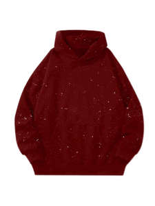 Sudaderas con capucha Unisex para hombre, ropa de calle, sudadera con lavado ácido, Material de algodón pesado liso, sudaderas con capucha transpirables informales en blanco para hombre - Product Image 2