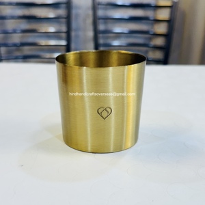 Pot de bougies vides en fer blanc, récipient avec revêtement en poudre et placage de cuivre, pour la cire de soja à faire soi-même, 50 pièces - Product Image 3