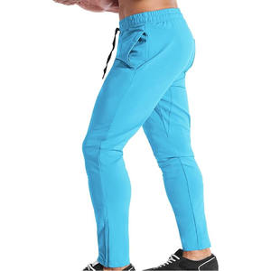 Pantalon extensible à séchage rapide pour hommes pantalon en soie glacée couleur unie taille moyenne pantalon décontracté à jambe droite respirant mince Sport - Product Image 3
