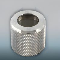 Perillas cilíndricas de acero inoxidable OEM, personalizadas con textura floral, herrajes mecanizados por CNC para gabinetes de cocina y muebles
