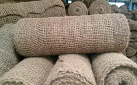 Rouleau de filet de protection contre l'érosion en jute, orienté vers l'exportation, 100% naturel, biodégradable, organique, écologique, antibactérien