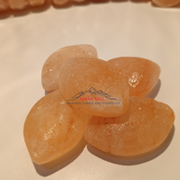 Savon au sel rose de l'Himalaya sculpté à la main, naturel, pour le spa, le massage du corps et du visage, de forme ovale, qualité supérieure, exfoliant, certifié ISO