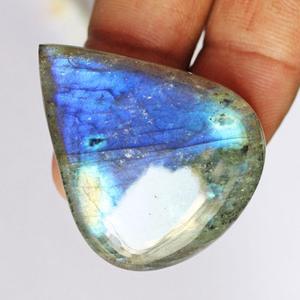 Labradorita Azul Natural de Primera Calidad, 66 Quilates, Corte Pera, Cabujón de 37x30x8 mm, Gema Suelta Grande para Joyería - Product Image 3