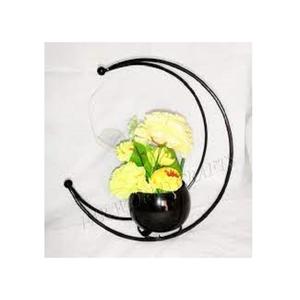 Indoor Metal Flower Vase Multicolor <b>Sticker</b> Printed Metal Iron with Stand Mini Flower Pot for Home and <b>Wedding</b> Decoration - Product Image 3