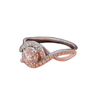 Anillo de diamante de moissanita de corte redondo con claridad VVS clásico Anillo de compromiso de eternidad certificado IGI Anillo de fiesta cubano para hombres - Product Image 6