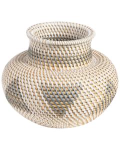 Vase décoratif en rotin naturel fabriqué au Vietnam Matériau écologique pour la décoration intérieure et la décoration de la vaisselle Vente en gros - Product Image 1