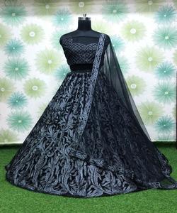 Magnifique Lehenga Choli avec Dupatta en broderie filet et sequins, tenue de mariage pour femmes, prix le plus bas du magasin, vêtement ethnique, Shalwar Kameez - Product Image 4