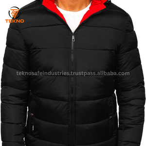 Chaquetas acolchadas de talla grande de estilo de moda de alta calidad al por mayor, chaqueta acolchada transpirable en blanco de invierno para hombre personalizada al por mayor, servicio OEM - Product Image 3
