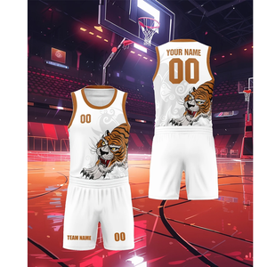 Maillots de basket-ball personnalisables OEM, respirants, à séchage rapide, 100% polyester, multicolores, avec nom du joueur/conception d'équipe |   Toutes saisons - Product Image 1