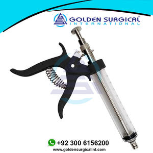 1 Pc Animal 50ml Continuous Injection <b>Syringe</b> Revolver Plastic Handle <b>Veterinary</b> Automatic Vaccination Gun for Cow Pig Sheep - Product Image 5