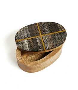 Horn and <b>wood</b> Jewelry Box Top Quality <b>Wood</b> Resin horn Women Jewelry Box Customized Packing and Sale - Product Image 2