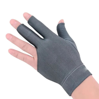 Gant de billard professionnel unisexe à 3 doigts Impex en Spandex avec protection UV, fermeture auto-agrippante, logo personnalisé, pour billard en extérieur