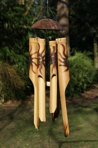 Campanas de viento de bambú ecológicas, hechas a mano para calmar las vibraciones al aire libre - Product Image 2