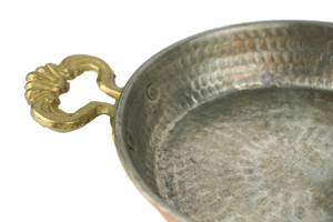 Traditional Design Metal Sauce <b>Pan</b> With Handle For Kitchenware Hotel Restaurantware Rose Gold Matte Finishing Copper Utensils - Product Image 4