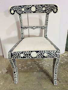 Incrustaciones de hueso generalmente constante tradición artesanal personalizada y Floral mesita de noche gabinete incrustaciones de hueso de la sala de estar India - Product Image 4