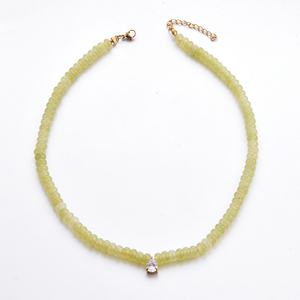 Collar de cuentas de piedra natural de dopamina OEM, joyería de cristal curativa, moda femenina, fiesta de bodas, letra de gema - Product Image 5