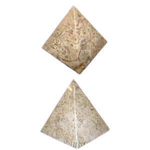 Pirámides de mármol, mármol Corel fósil, pirámide de mármol tallada a mano de ónix verde múltiple - Product Image 5