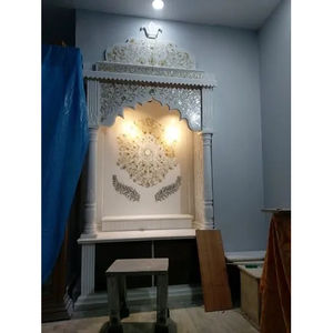 Vente en gros de temples d'intérieur de temple en marbre blanc en pierre naturelle pour les maisons et les bureaux à bas prix - Product Image 6