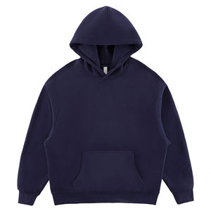 355G Heavy Washed <b>Vintage</b> Polyester / Cotton <b>Sweatshirt</b> Trendy Hooded Hoodie Front Logo <b>Oversized</b> Anti-Pilling for Adding Fleece - Product Image 3