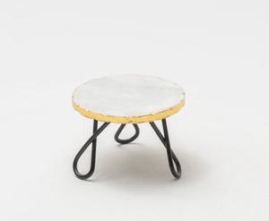 Madera rústica con soporte de metal Soporte de pastel de una sola lágrima Diseño único para utensilios de cocina para el hogar Plato de pastel de alta calidad para decorar - Product Image 3