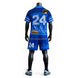 Camisetas de Fútbol Americano Personalizadas al por Mayor con Nombre Impreso para Adultos, Calidad Premium, Antibacterianas, Transpirables, de Manga Corta - Product Image 3