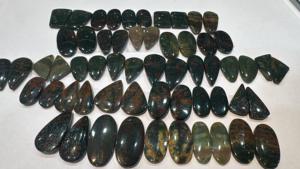 Pierres précieuses naturelles en hématite bleue, taillées en ovale et en coussin, hauteur 6 mm, provenance Australie, pour la création de bijoux uniques - Product Image 6