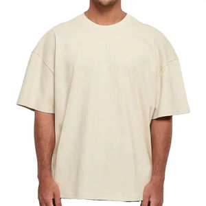 เสื้อยืดผ้าฝ้ายหนาทรงบ็อกซี่ของผู้ชายเสื้อยืดโลโก้แบบกำหนดเองสำหรับ100ของบุรุษขนาด310กรัม11ออนซ์ - Product Image 4