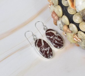 เครื่องประดับเงินแท้ 925 ทำมือ ประดับด้วยพลอยมะพร้าวธรรมชาติทรงรี ฝังแบบ Bezel เหมาะสำหรับเป็นของขวัญงานแต่งงานหรืองานเลี้ยง - Product Image 2