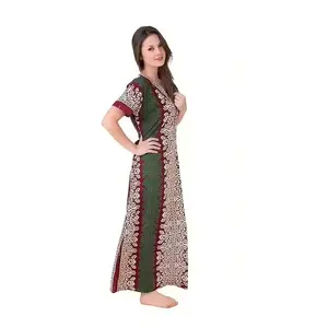 Gaun panjang Maxi malam bermotif Gaun panjang untuk anak perempuan kasual tersedia di ekspor dari India