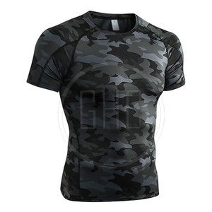 Camiseta de entrenamiento de compresión de algodón para hombre, nuevo diseño, ropa deportiva transpirable - Product Image 1