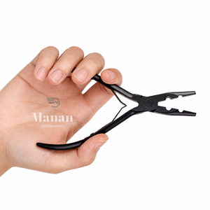 Pinzas para Extensiones de Cabello con Micro Anillos, Herramienta de Prensado de Nano Perlas, Color Negro Mate, Duraderas, para Uso Profesional en Salón - Product Image 6