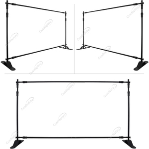 10 Paneles de Fondo Telescópicos de 8x8 pies para Conferencias, con Logotipo Personalizado, Soporte para Pancartas, Alfombra Roja, Marco de Aluminio para Fiestas - Product Image 5