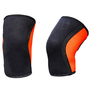 Manchons de genou thermiques en néoprène et nylon épaissis, personnalisables avec logo, robustes, pour haltérophilie et musculation, respirants, anti-UV, séchage rapide - Product Image 2