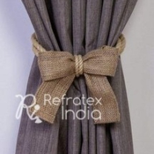 Embrasses de rideaux pour bouchon de rideaux et décoration intérieure par réfractex inde fabriquées en inde pour embrasses en Jute - Product Image 1