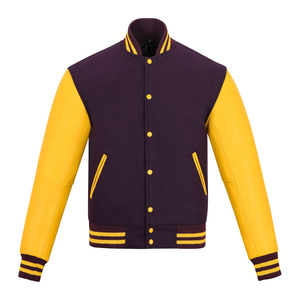 Chaqueta personalizada para hombre hecha en Pakistán con letras, nuevo estilo, transpirable, de talla grande, chaqueta universitaria de béisbol para hombre - Product Image 1