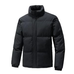 Veste matelassée chaude pour homme: manteau épais à capuche mi-long pour l'hiver, pardessus décontracté pour un confort et un style ultimes - Product Image 2