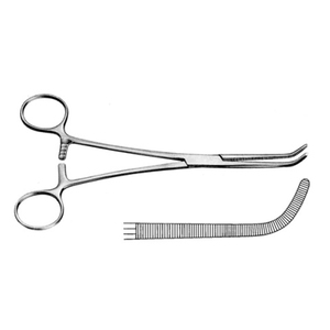 Pinzas Quirúrgicas Manuales para Arterias, Curvas, Rectas, Dentadas, de Acero Inoxidable, Certificación CE Clase I, 2 Años - Product Image 5