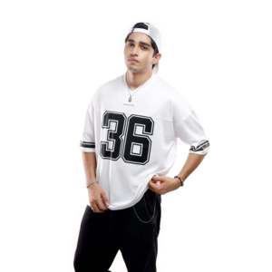 T-shirts imprimés style streetwear en jersey maille 100 % polyester intemporel, respirants et à motif uni, impression sérigraphique - Product Image 3