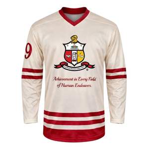 Maillot de hockey Kappa Alpha Psi, taille réelle, tissu performant, coupe athlétique, broderie de l'écusson des lettres grecques, vêtements de qualité supérieure - Product Image 4