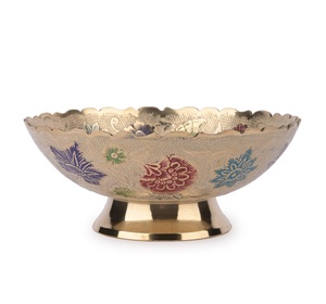 Cuencos de latón chapado en oro de alta calidad para servir Metal pulido de diseño moderno para fiestas - Product Image 6