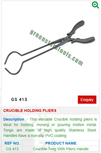 คีมจับเบ้าหลอมที่413 GS สำหรับเครื่องมือเครื่องประดับ-เครื่องมืออัญมณี - Product Image 2