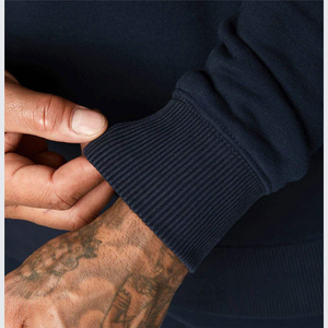 Ensemble de survêtement jogging 2 pièces pour homme, coupe classique, en tissu épais uni, avec logo personnalisé, pour l'automne et l'hiver - Product Image 6