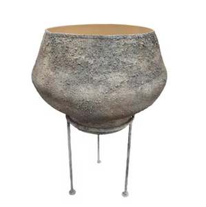 Jardinière soudée en fer rond à l'intérieur étanche à l'eau naturel avec pot de laque pour la décoration intérieure faite à la main personnalisée - Product Image 5