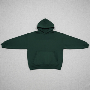 เสื้อฮู้ดดี้แบบเรียบง่าย สวมใส่สบาย ผ้าหนา 500GSM พิมพ์ลายโลโก้ด้วยเทคนิค DTF แบบกำหนดเอง ทรงโอเวอร์ไซส์สำหรับผู้ชาย - Product Image 4