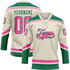 Prix d'usine OEM, personnalisez votre logo, vêtements de hockey, maillot de hockey sur glace à séchage rapide avec col à lacets - Product Image 5