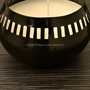 Wholesale Customized Black Jar candle For Home Christmas Decor From India - Product Image 3